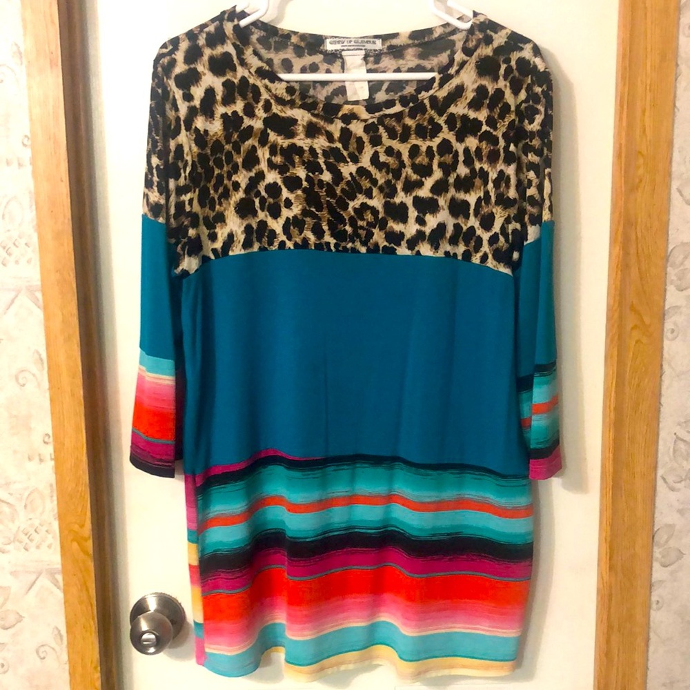 Giddy up glamour medium long shirt Tunic or can be used as a short dress